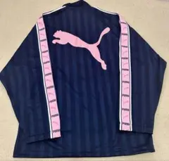 PUMA ジャージ　トラックジャケット　ネイビー　ピンク　長袖　y2k SS