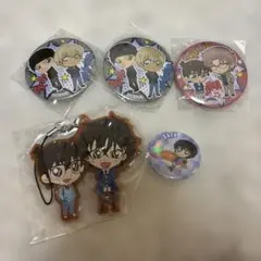 名探偵コナン 缶バッジ ラバスト ラバーストラップ セット売り