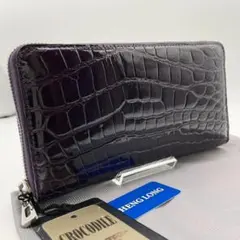 三京商会】ヘンローン社 クロコラウンド財布 - メルカリ