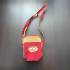 昭和レトロ Puppie Luv ショルダーバッグ レッド ベージュのサムネイル
