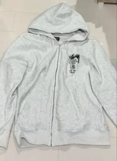 Stüssy ジップパーカー S グレー ワールドツアー