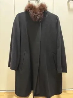 【極美品】LANVIN en Bleu ノーカラー ファー コート ブラック 2026年最新】LANVIN en Bleu レディース 毛皮・ファーコートの人気