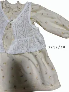 ベスト付きワンピース　冬用　80センチ