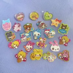 平成 レトロ フレークシール おはじきシール ステッカーランダム 22枚セット