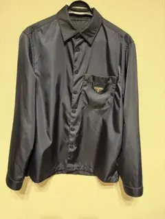 【極美品】PRADA 三角ロゴ ナイロンシャツ ジャケット Re-Nylon S