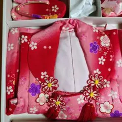 【七五三】3歳　 赤い桜柄 子供着物