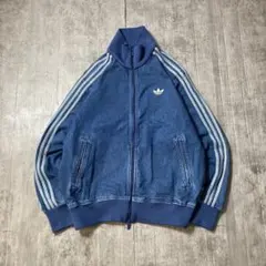 adidas denim firebird track jacket XL