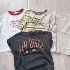 キッズ Tシャツ セット 4枚 保育園着 ディズニー バースデイ 西松屋