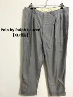 ポロラルフローレン 千鳥格子 スラックス 38×30 希少 ワイドパンツ