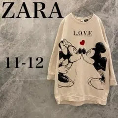 【美品】ZARA レディース トレーナー サイズ11-12 ホワイト