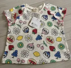 新品⭐︎アンパンマン ドキンちゃん＆コキンちゃん フルーツ柄 Tシャツ 綿100%