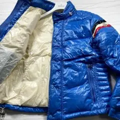 【国内正規品】美品　モンクレール　シャモニー　ダウンジャケット　メンズ　ブルー