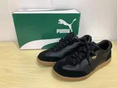 【中古美品】PUMA LigaLeather 黒 25cm MM70605-11