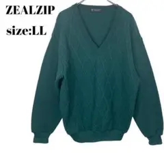 ジールジップ ZEALZIP ニット　トップス　セーター　長袖　LL 冬