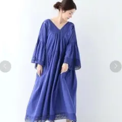 新品タグ付き♡定価約3万　フレームワーク×ジャンヌレ　インド綿　ロングワンピース