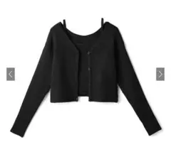 新品⭕️GRL グレイル　ショート丈カーディガン✖️キャミソールニットアンサンブル