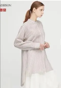 UNIQLO JWANDERSON リネンブレンドスタンドシャツ