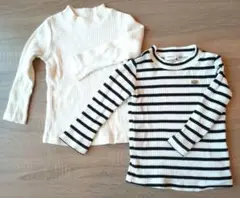 ブランシェス トップス リブTシャツ 90 2枚セット