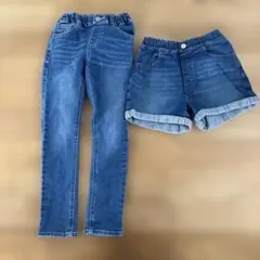 ブランシェス　ジーパン　ユニクロ　ショートパンツ2セット　120