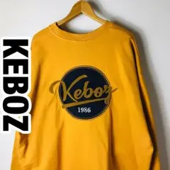 極希少［即完売］KEBOZ ケボズ　刺繍両面デカロゴ　スウェット　キャメル　XL