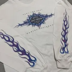 90s HARLEY DAVIDSON フレイム ファイヤー イーグル ロンT