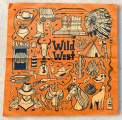 【新品】アメカジ雑貨　バンダナ　スカーフ　ヴィンテージ　ウエスタン　黒　茶