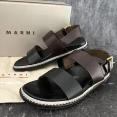 大きいサイズ】MARNI マルニ クロスストラップ サンダル 厚底 サイズ40