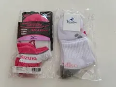 Mizuno 5D-LR設計ソックス＆ブリヂストン レディースソックス 2枚組