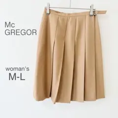 【マックレガー】巻きスカート ラップスカート M-L 日本製 ひざ丈 プリーツのサムネイル