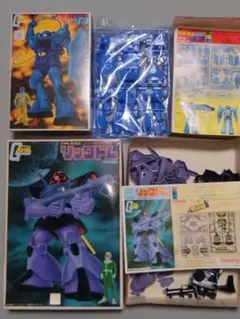 【ガンプラ】旧キット バンザイ バンダイ 1/144 リックドム グフのサムネイル