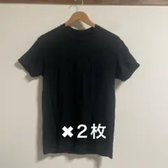 グンゼ(GUNZE)　黒のクルーネックTシャツ　綿100