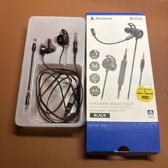 HORI ゲーミングヘッドセット インイヤー ブラック