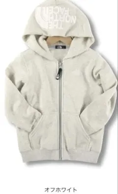 はち様　ノースフェイス　140 パーカー　オフホワイト