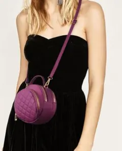 新品★在庫処分！ハンドバッグ ショルダーバッグ マカロンバッグ☆紫　パープル