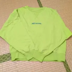 MEI OCEAN 蛍光グリーン スウェット