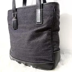 COACH コーチ ハンドバック トートバッグ デニム レザー