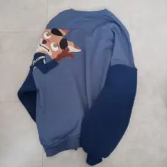 ズートピア ニック トレーナー ボア ディズニー ネイビー