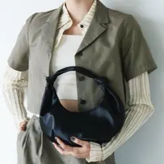 限界価格⭐︎【未使用級】BEARDSLEY リボンレザートートBAG ブラック