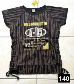 【新品未使用】ガールズ半袖Tシャツ140cm 女の子 子供服 キッズ 編み上げ