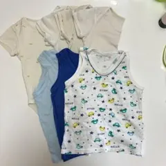 ユニクロ　ロンパース　４枚、タンクトップ　３枚