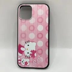 アイフォンケース iPhone 12 mini シリコン ハローキティ ピンク