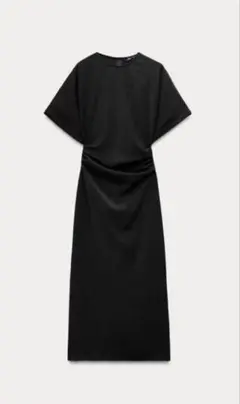 ZARA ドレープディテールワンピース　M 新品未使用