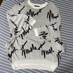 AZUL BY MOUSSY 長袖ニット F グレー/ブラック