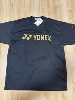 YONEX バドミントンシャツ L ブラック　頑張ろう石川