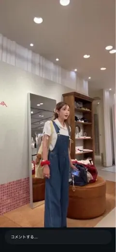 アリソンブラウン　Rustic Garden Denim Overalls