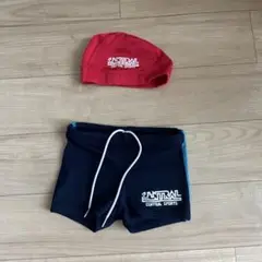 セントラルスポーツ/水着 130 /水泳キャップ M (赤)