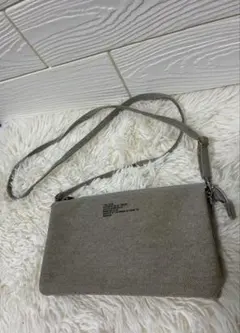 ZUCCa ズッカ/グレーキャンバス ショルダーバッグ