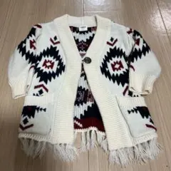 LAGKAW フリンジ付きニットセーター 80