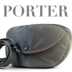 良品 ポーター タンカー シルバーグレー ハーフムーン ショルダーバッグ