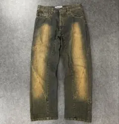 ENYCE 規格外 刺繍 極太 デニム W46 bboy ENYCE 規格外 刺繍 極太 デニム W46 bboy 2025年最新】ENYCE